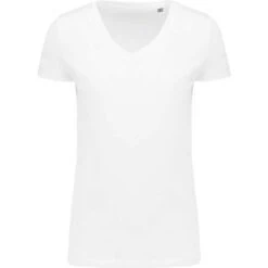 KARIBAN K3003 - T-shirt Supima® Col V Manches Courtes Femme -Style au Travail aHR0cDovL21lZGlhMi5kZXNpZ25wYXJ0bmVyLmZyL2MvcC8xNDUxNS8xNDUxNS0xODU2LTEuanBn