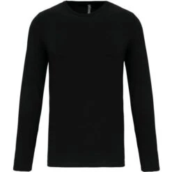 KARIBAN K3016 - T-shirt Col Rond Manches Longues Homme -Style au Travail aHR0cDovL21lZGlhMi5kZXNpZ25wYXJ0bmVyLmZyL2MvcC8xNDUyMC8xNDUyMC0xNTIwLTEuanBn