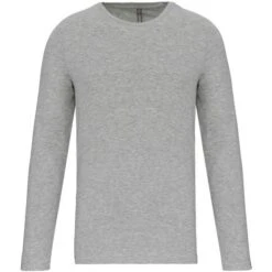 KARIBAN K3016 - T-shirt Col Rond Manches Longues Homme -Style au Travail aHR0cDovL21lZGlhMi5kZXNpZ25wYXJ0bmVyLmZyL2MvcC8xNDUyMC8xNDUyMC0xNjU4Ny0xLmpwZw