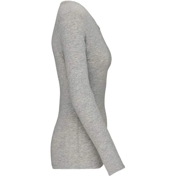 KARIBAN K3017 - T-shirt Col Rond Manches Longues Femme 4 KARIBAN K3017 - T-shirt Col Rond Manches Longues Femme – Image 4