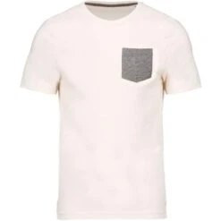 KARIBAN K375 - T-shirt Coton Bio Avec Poche -Style au Travail aHR0cDovL21lZGlhMi5kZXNpZ25wYXJ0bmVyLmZyL2MvcC8xNDUzNC8xNDUzNC0xNjU5NC0xLmpwZw