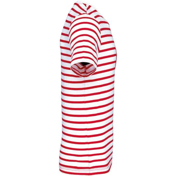 KARIBAN K378 - T-shirt Rayé Marin Avec Poche Manches Courtes 7 KARIBAN K378 - T-shirt Rayé Marin Avec Poche Manches Courtes – Image 7