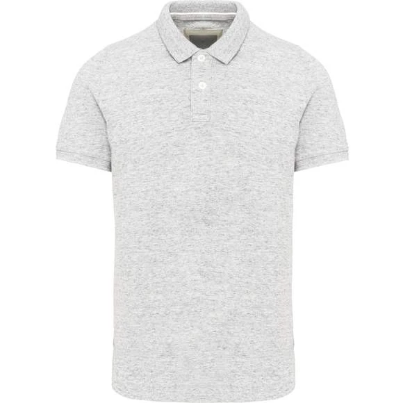 KARIBAN KV2206 - Polo Vintage Manches Courtes Homme 2 KARIBAN KV2206 - Polo Vintage Manches Courtes Homme – Image 2