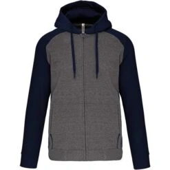 PROACT PA380 - Veste Molleton Zippée Capuche Bicolore Unisexe -Style au Travail aHR0cDovL21lZGlhMi5kZXNpZ25wYXJ0bmVyLmZyL2MvcC8xNTA0MC8xNTA0MC0xNjk1MS0xLmpwZw