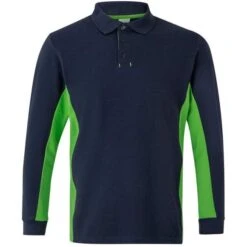 105514 - Polo Bicolore Manches Longues -Style au Travail aHR0cDovL21lZGlhMi5kZXNpZ25wYXJ0bmVyLmZyL2MvcC8xNTM0MC8xNTM0MC0xNzE3MS0xLmpwZw