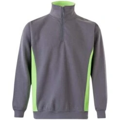 105704 - Sweat Bicolore Col Zippé -Style au Travail aHR0cDovL21lZGlhMi5kZXNpZ25wYXJ0bmVyLmZyL2MvcC8xNTM0My8xNTM0My0xNzE3OC0xLmpwZw