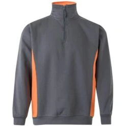 105704 - Sweat Bicolore Col Zippé -Style au Travail aHR0cDovL21lZGlhMi5kZXNpZ25wYXJ0bmVyLmZyL2MvcC8xNTM0My8xNTM0My0xNzE4MC0xLmpwZw