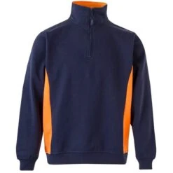105704 - Sweat Bicolore Col Zippé -Style au Travail aHR0cDovL21lZGlhMi5kZXNpZ25wYXJ0bmVyLmZyL2MvcC8xNTM0My8xNTM0My0xNzE4MS0xLmpwZw