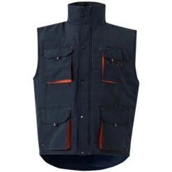205902 - Gilet Matelassé Bicolore Multi-poches 17 205902 - Gilet Matelassé Bicolore Multi-poches -Style au Travail aHR0cDovL21lZGlhMi5kZXNpZ25wYXJ0bmVyLmZyL2MvcC8xNTM0NC8xNTM0NC0xNzE4MS0xLmpwZw