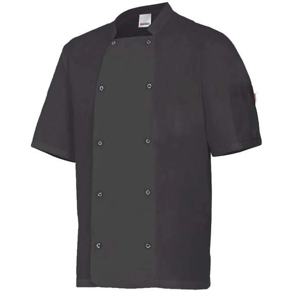 405205 - Veste De Cuisinier Manches Courtes Avec Boutons Pression 2 405205 - Veste De Cuisinier Manches Courtes Avec Boutons Pression – Image 2
