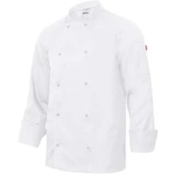 405206 - Veste De Cuisinier Manches Longues Avec Boutons Pression 5 405206 - Veste De Cuisinier Manches Longues Avec Boutons Pression -Style au Travail aHR0cDovL21lZGlhMi5kZXNpZ25wYXJ0bmVyLmZyL2MvcC8xNTMzMi8xNTMzMi0xNzE4Mi0xLmpwZw