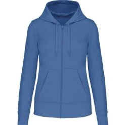 KARIBAN K4031 - Sweat-shirt à Capuche écoresponsable à Fermeture Zippée Femme -Style au Travail aHR0cDovL21lZGlhMi5kZXNpZ25wYXJ0bmVyLmZyL2MvcC8xNjE3Ni8xNjE3Ni0xMzgzLTEuanBn