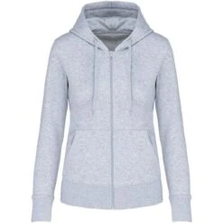 KARIBAN K4031 - Sweat-shirt à Capuche écoresponsable à Fermeture Zippée Femme -Style au Travail aHR0cDovL21lZGlhMi5kZXNpZ25wYXJ0bmVyLmZyL2MvcC8xNjE3Ni8xNjE3Ni0zNjcyLTEuanBn