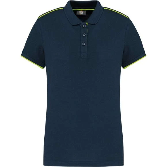 WK271 - Polo DayToDay Contrasté Manches Courtes Femme 11 WK271 - Polo DayToDay Contrasté Manches Courtes Femme – Image 11