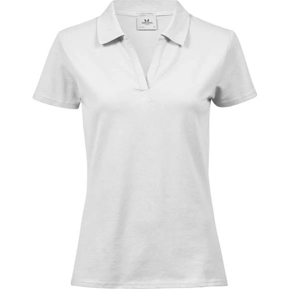 1409 - Women's Luxury Stretch V-neck Polo 2 1409 - Women's Luxury Stretch V-neck Polo – Image 2