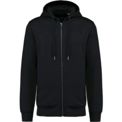 KARIBAN K4008 - Sweat-shirt French Terry écoresponsable Zippé à Capuche Unisexe -Style au Travail aHR0cDovL21lZGlhMi5kZXNpZ25wYXJ0bmVyLmZyL2MvcC8xNzQxOS8xNzQxOS0xNTIwLTEuanBn