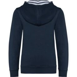 KARIBAN K4014 - Sweat-shirt à Capuche Contrastée à Motifs Enfant Unisexe -Style au Travail aHR0cDovL21lZGlhMi5kZXNpZ25wYXJ0bmVyLmZyL2MvcC8xNzQyNC8xNzQyNC0xOTcyMS0yLmpwZw