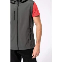 KARIBAN K422 - Veste Softshell 3 Couches à Capuche Avec Manches Amovibles Unisexe -Style au Travail aHR0cDovL21lZGlhMi5kZXNpZ25wYXJ0bmVyLmZyL2MvcC8xNzQyOS8xNzQyOS0zNjcxLTEzLmpwZw