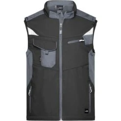 James & Nicholson JN845 - Workwear Softshell Vest -STRONG- -Style au Travail aHR0cDovL21lZGlhMi5kZXNpZ25wYXJ0bmVyLmZyL2MvcC8xNzc1OC8xNzc1OC0xMDgyOS0xLmpwZw
