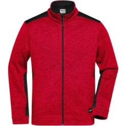 James & Nicholson JN862 - Men´s Knitted Workwear Fleece Jacket -STRONG- -Style au Travail aHR0cDovL21lZGlhMi5kZXNpZ25wYXJ0bmVyLmZyL2MvcC8xNzc2MC8xNzc2MC0xMDg3Mi0xLmpwZw