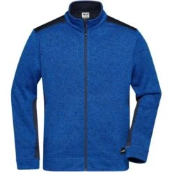 James & Nicholson JN862 - Men´s Knitted Workwear Fleece Jacket -STRONG- -Style au Travail aHR0cDovL21lZGlhMi5kZXNpZ25wYXJ0bmVyLmZyL2MvcC8xNzc2MC8xNzc2MC0yMDIyMC0xLmpwZw
