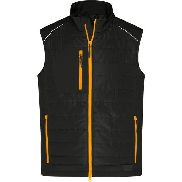 James & Nicholson JN1822 - Men´s Hybrid Vest 2 James & Nicholson JN1822 - Men´s Hybrid Vest – Image 2
