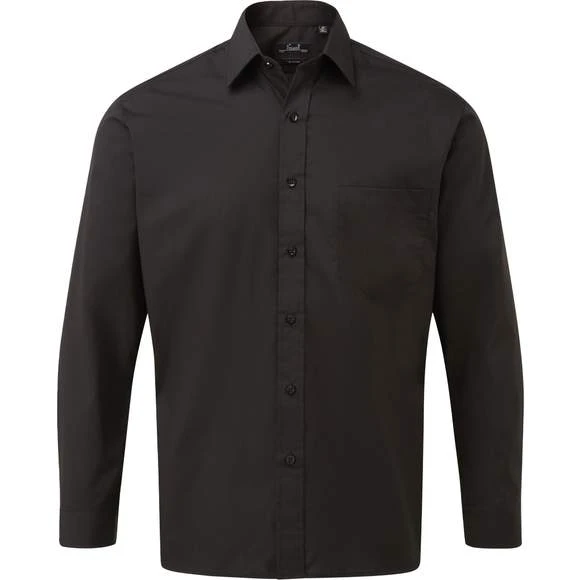 Premier® Pr200 - Chemise Popeline Manches Longues 3 Premier® Pr200 - Chemise Popeline Manches Longues – Image 3