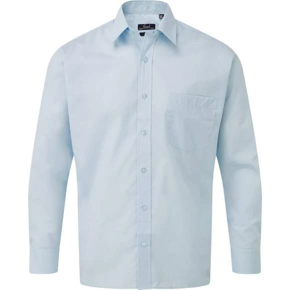 Premier® Pr200 - Chemise Popeline Manches Longues 8 Premier® Pr200 - Chemise Popeline Manches Longues – Image 8
