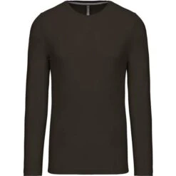 KARIBAN K359 - T-shirt Homme Manches Longues Encolure Ronde -Style au Travail aHR0cDovL21lZGlhMi5kZXNpZ25wYXJ0bmVyLmZyL2MvcC8zNjI5LzM2MjktMzY3MC0xLmpwZw
