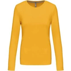 KARIBAN K383 - T-shirt Col Rond Manches Longues Femme -Style au Travail aHR0cDovL21lZGlhMi5kZXNpZ25wYXJ0bmVyLmZyL2MvcC8zNjMzLzM2MzMtMTM0My0xLmpwZw